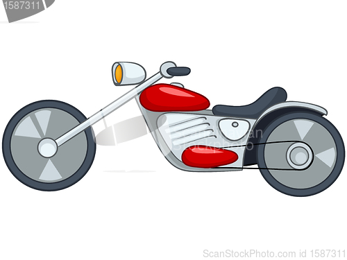 Image of Cartoon Motorcycle