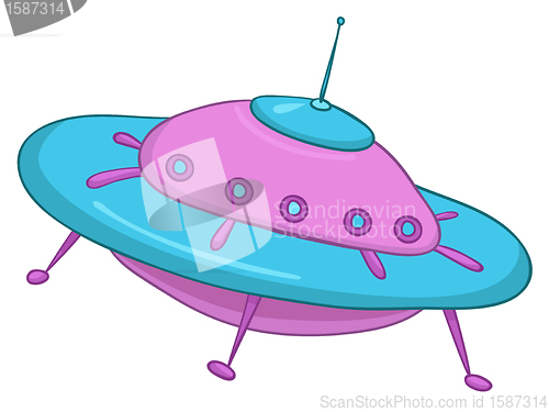 Image of Cartoon UFO