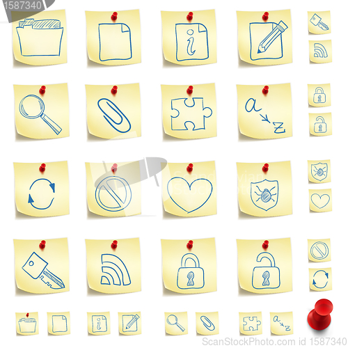 Image of Sticker Icon Set