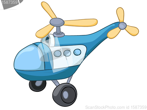 Image of Cartoon Helicopter