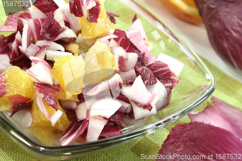 Image of Chicory salad with orange slices