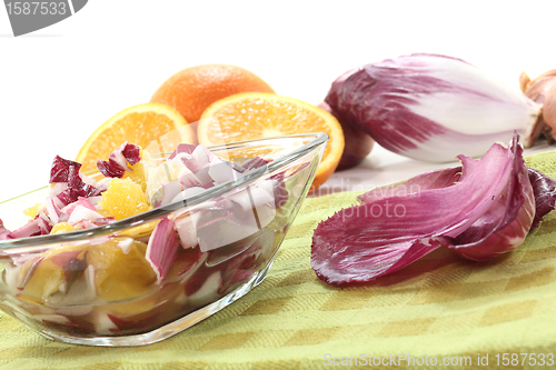 Image of fresh red Chicory salad
