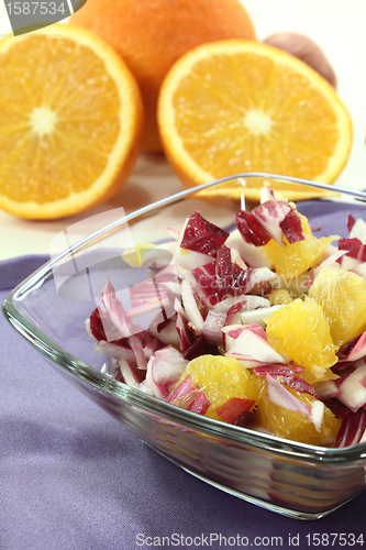 Image of Chicory salad with fresh orange slices