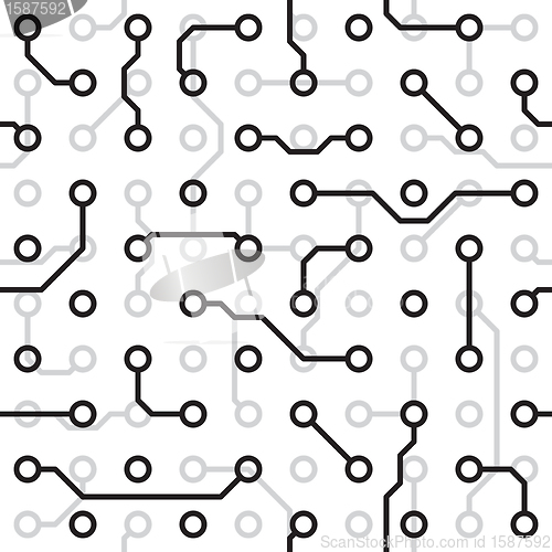 Image of Seamless texture - circuit board