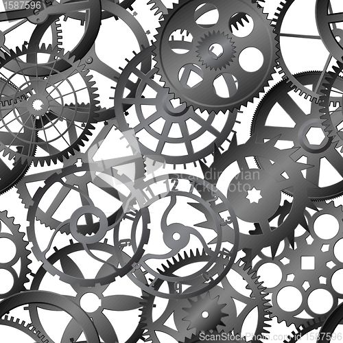 Image of Seamless texture - watch gears