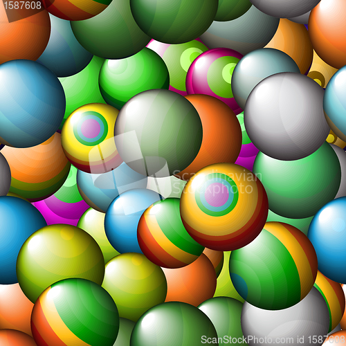 Image of Seamless abstract texture - color balls