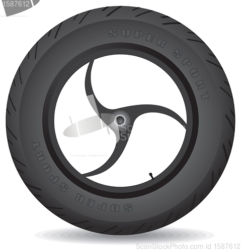 Image of Wheel for a sports bike