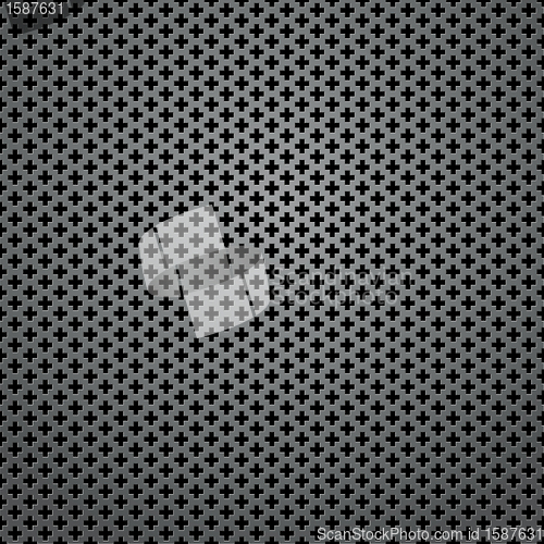 Image of Abstract square background - cross-shaped holes