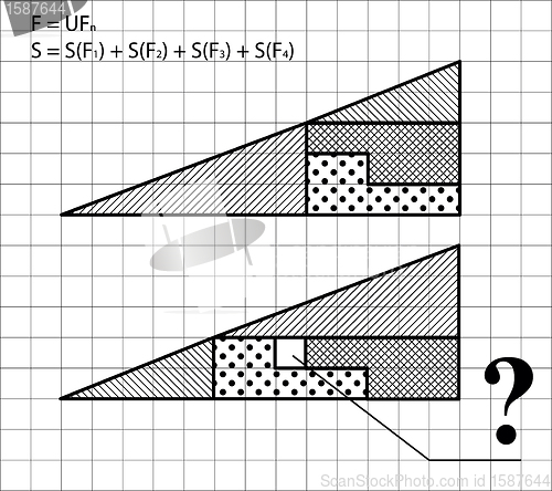 Image of Geometric problem - test for intelligence