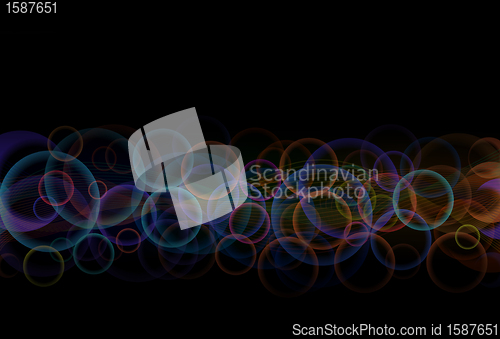 Image of Abstract background - color circles and lines