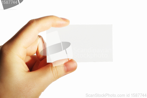 Image of Paper card in hand