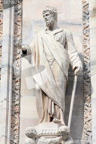 Image of Saint Justin statue