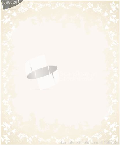 Image of Greeting card with lace.Illustration lace.