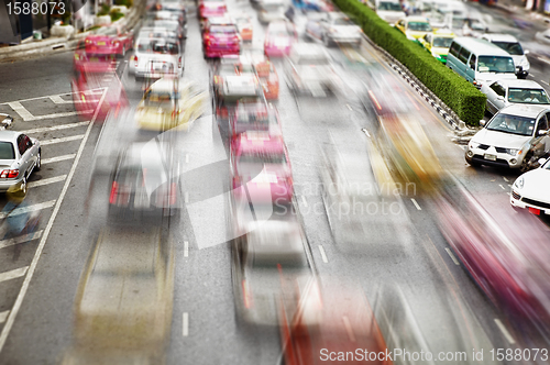 Image of Traffic on the streets. Bangkok