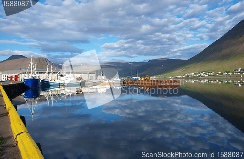 Image of Isajfordur harbor, Iceland