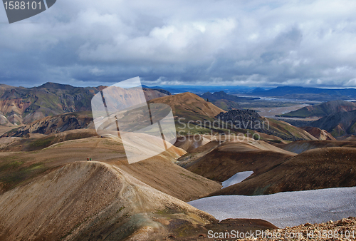 Image of Landmannalaugar rhyolite hills, Iceland.