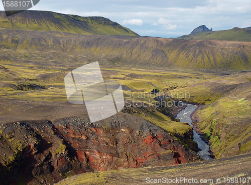 Image of Laugavegur hike in Iceland.