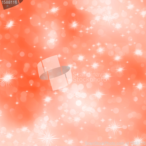Image of Orange abstract romantic  with stars. EPS 8