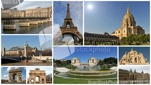 Image of monuments of Paris