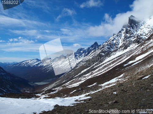 Image of Torres del Paine in fall, Chile.