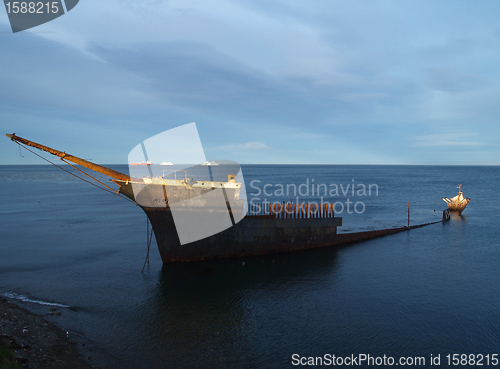 Image of Shiwpreck south of Punta Arenas, Chile.