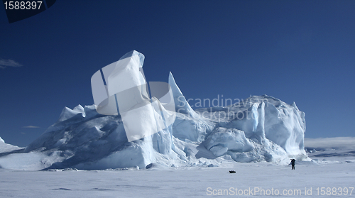 Image of Icebergs on Antarctica