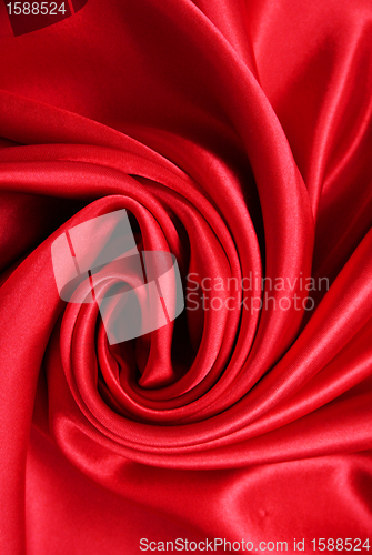 Image of Smooth elegant red silk 