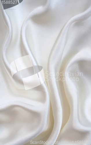 Image of Smooth elegant white silk as background