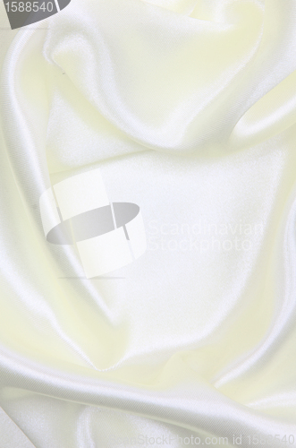 Image of Smooth elegant white silk as wedding background 