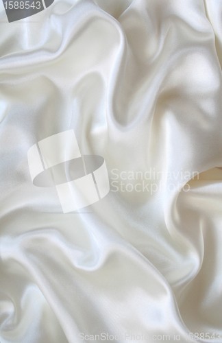 Image of Smooth elegant white silk as wedding background