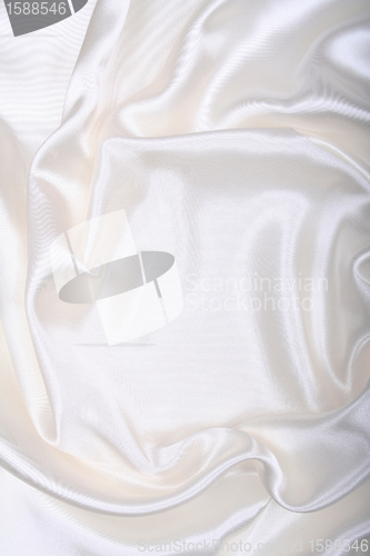 Image of Smooth elegant white silk