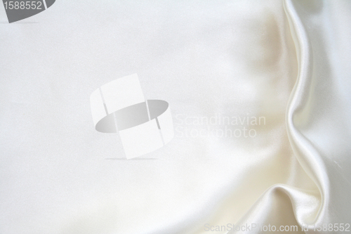 Image of Smooth elegant white silk can use as background