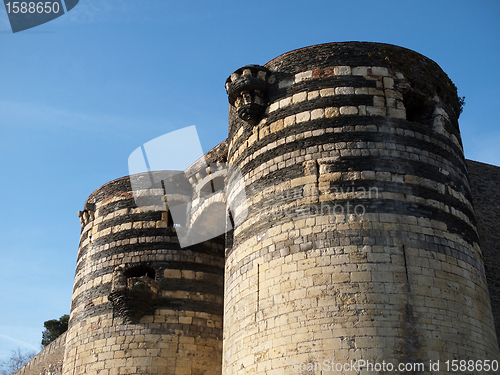 Image of Angers castle, France.