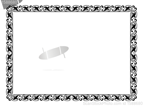 Image of simple ornamental decorative frame