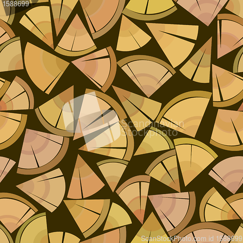 Image of firewood packing stand seamless background pattern