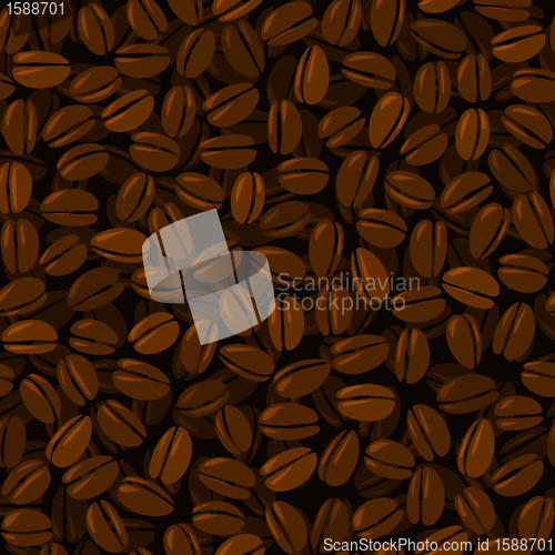 Image of coffee beans seamless background