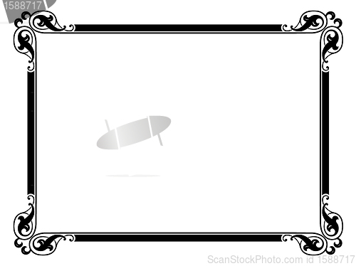 Image of simple ornamental decorative frame