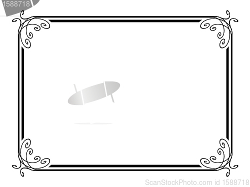 Image of simple ornamental decorative frame