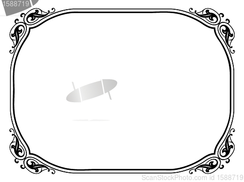 Image of simple ornamental decorative frame