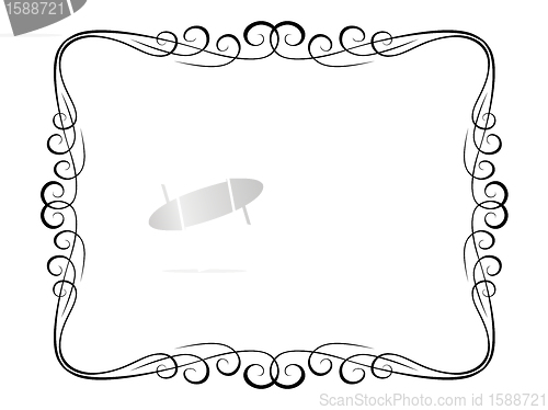 Image of calligraphy ornamental decorative frame