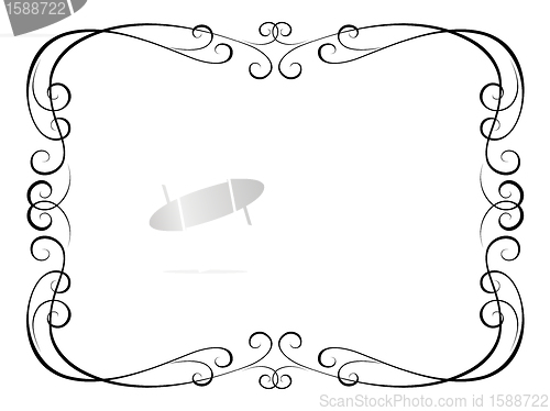 Image of calligraphy ornamental decorative frame