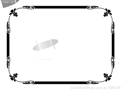 Image of simple ornamental decorative frame
