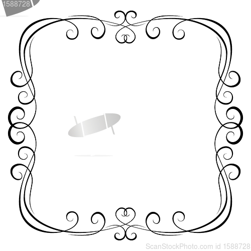 Image of calligraphy ornamental decorative frame