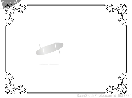 Image of simple ornamental decorative frame
