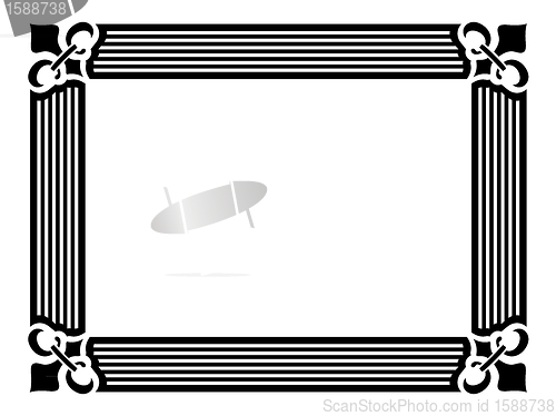 Image of wide frame royal lily in corner