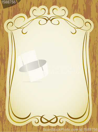 Image of vintage label frame pattern