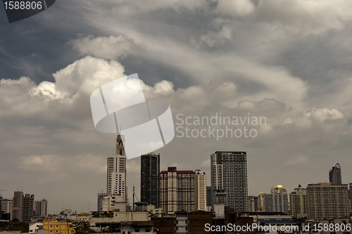 Image of Beautiful city landscape Bangkok for design