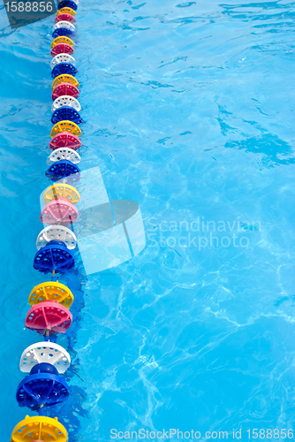 Image of Beautiful refreshing blue swimming pool water