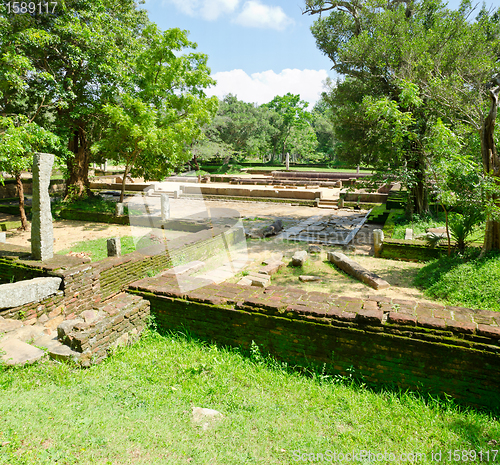 Image of ruins of the sacred city Anuradhapura, Sri Lanka