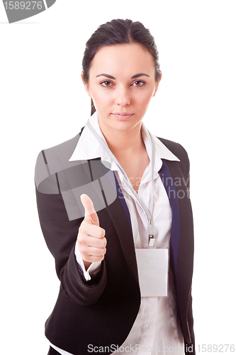 Image of executive employee shows OK